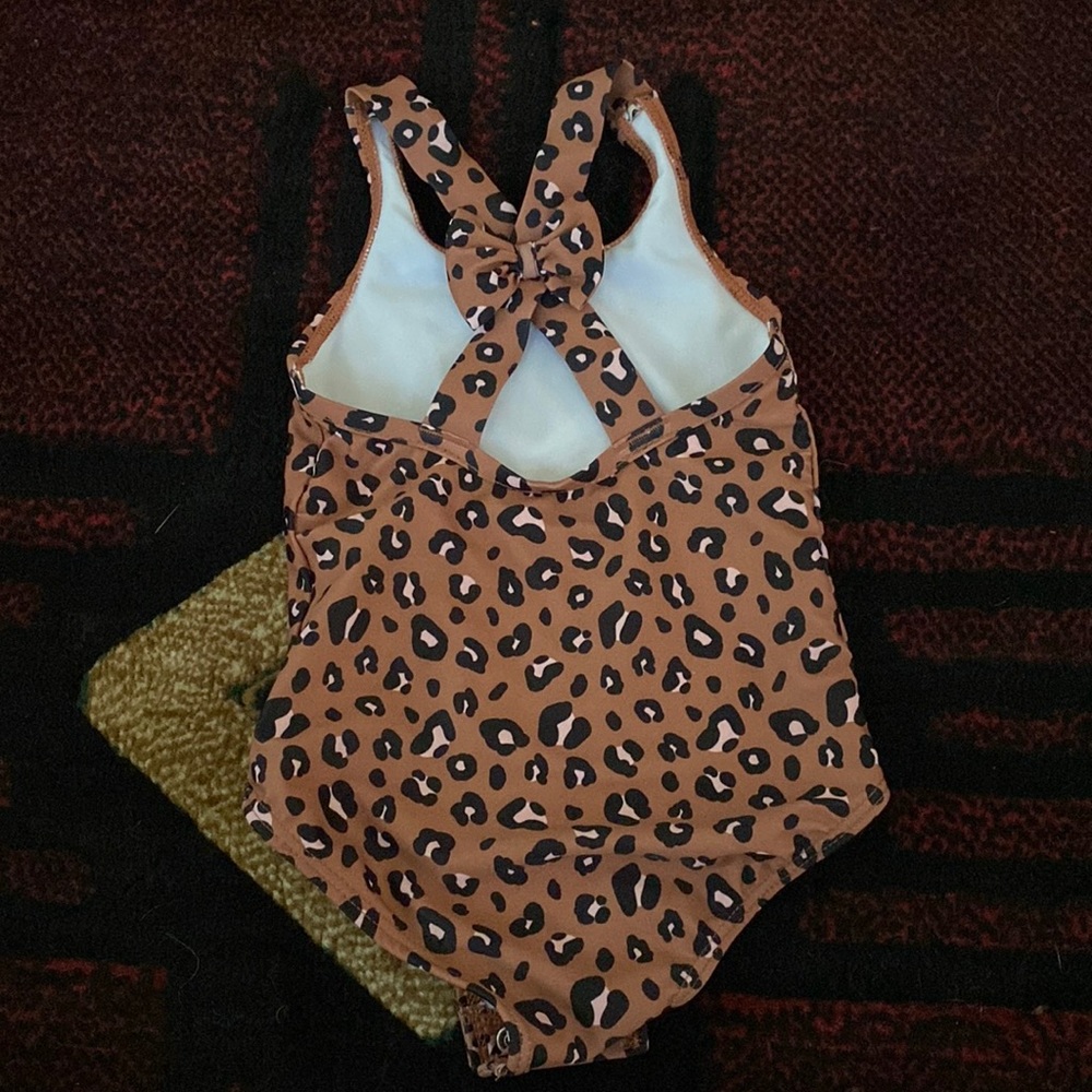 Carters 12m girls cheetah print swim suit